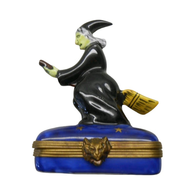 Witch on Broom Authentic Limoges Box