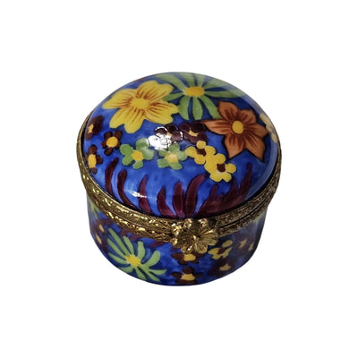 Vibrant Floral Limoges Box Porcelain Limoges traditional French Trinket Box
