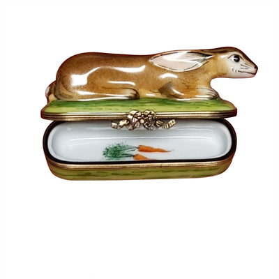 Bunny on Oblong Limoges Box