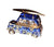 Beach Car with Surfboard Charm Porcelain Limoges Car beach French Trinket Box