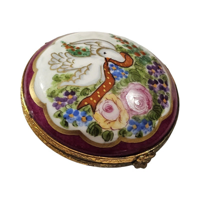 Burgundy Dove Box for Collectors
