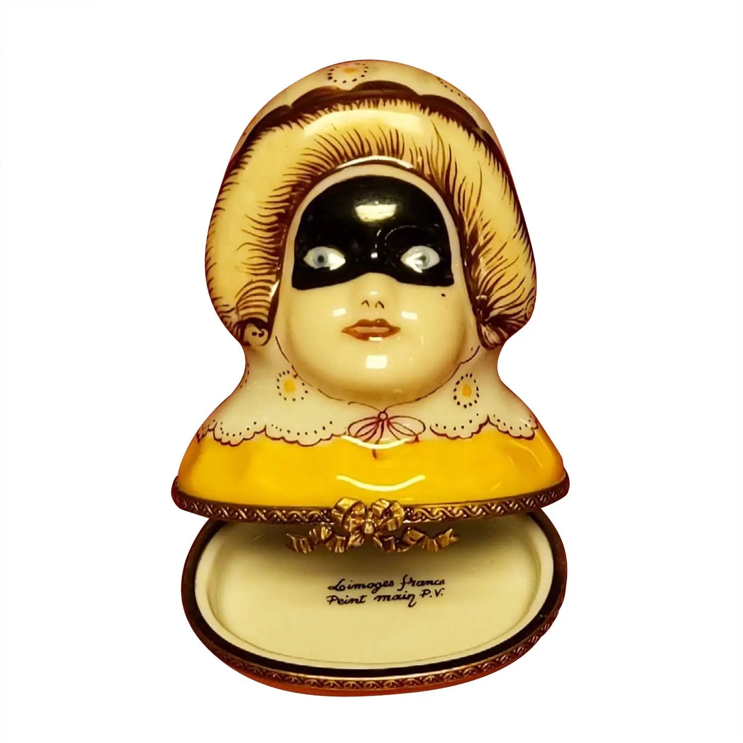 Venis Woman In Masquerade - Limoges Box