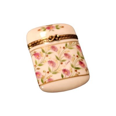 Pink Floral Limoges Box Elegance Porcelain Limoges traditional French Trinket Box