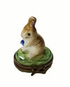 Enchanted Rabbit Limoges Box Porcelain Limoges rabbit French Trinket Box