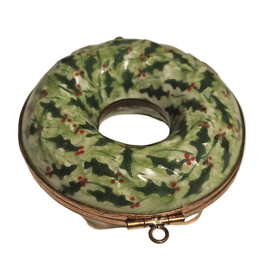 Pine Wreath Limoges Box for Home