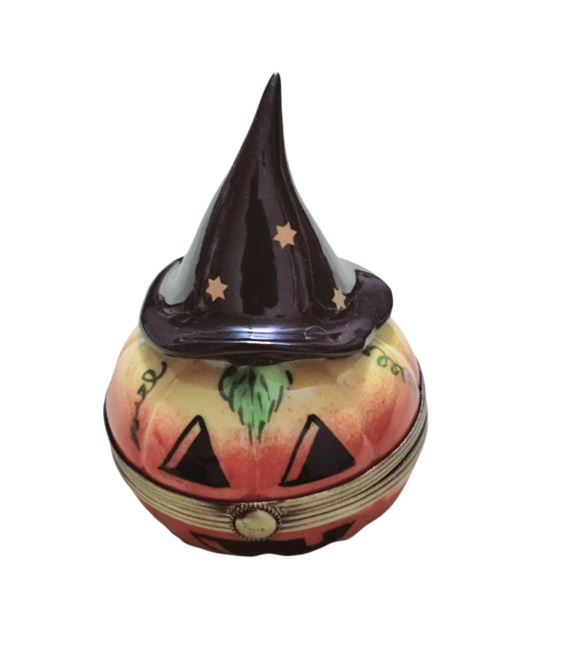 Halloween Jackolantern Limoges Box Porcelain Limoges Halloween French Trinket Box