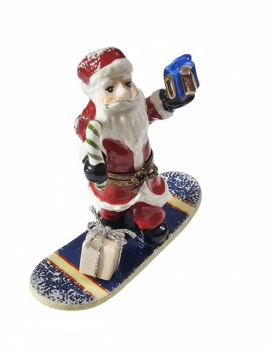 Santa on Snowboard