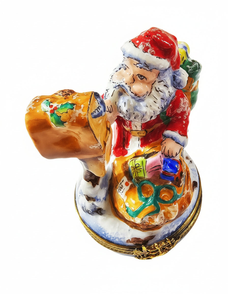 Santa with Gifts at Mailbox