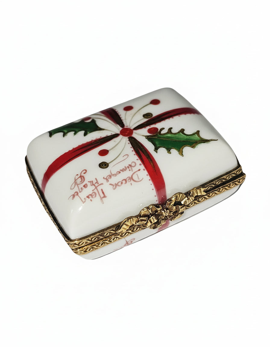 Joyeux Noel Red Bow Christmas Rectangle