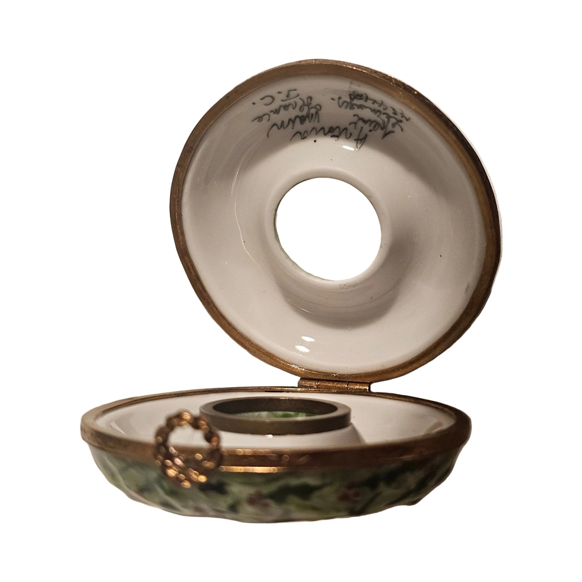 Pine Wreath Limoges Box for Home