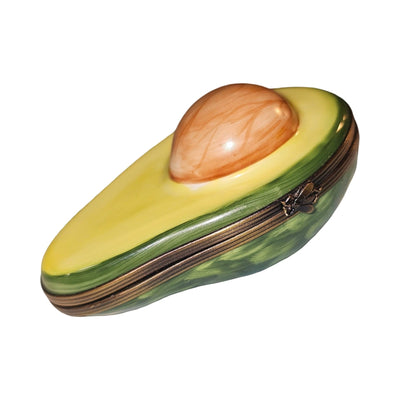 Large Avocado w Ladybug Inside Authentic Limoges Box