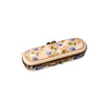 Blue Floral Elegance Box Porcelain Limoges traditional French Trinket Box