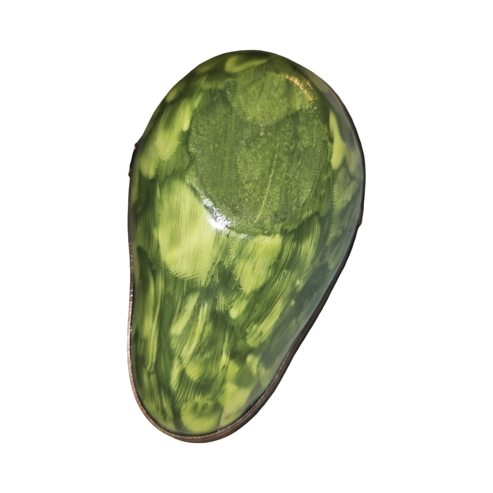 Large Avocado w Ladybug Inside Authentic Limoges Box