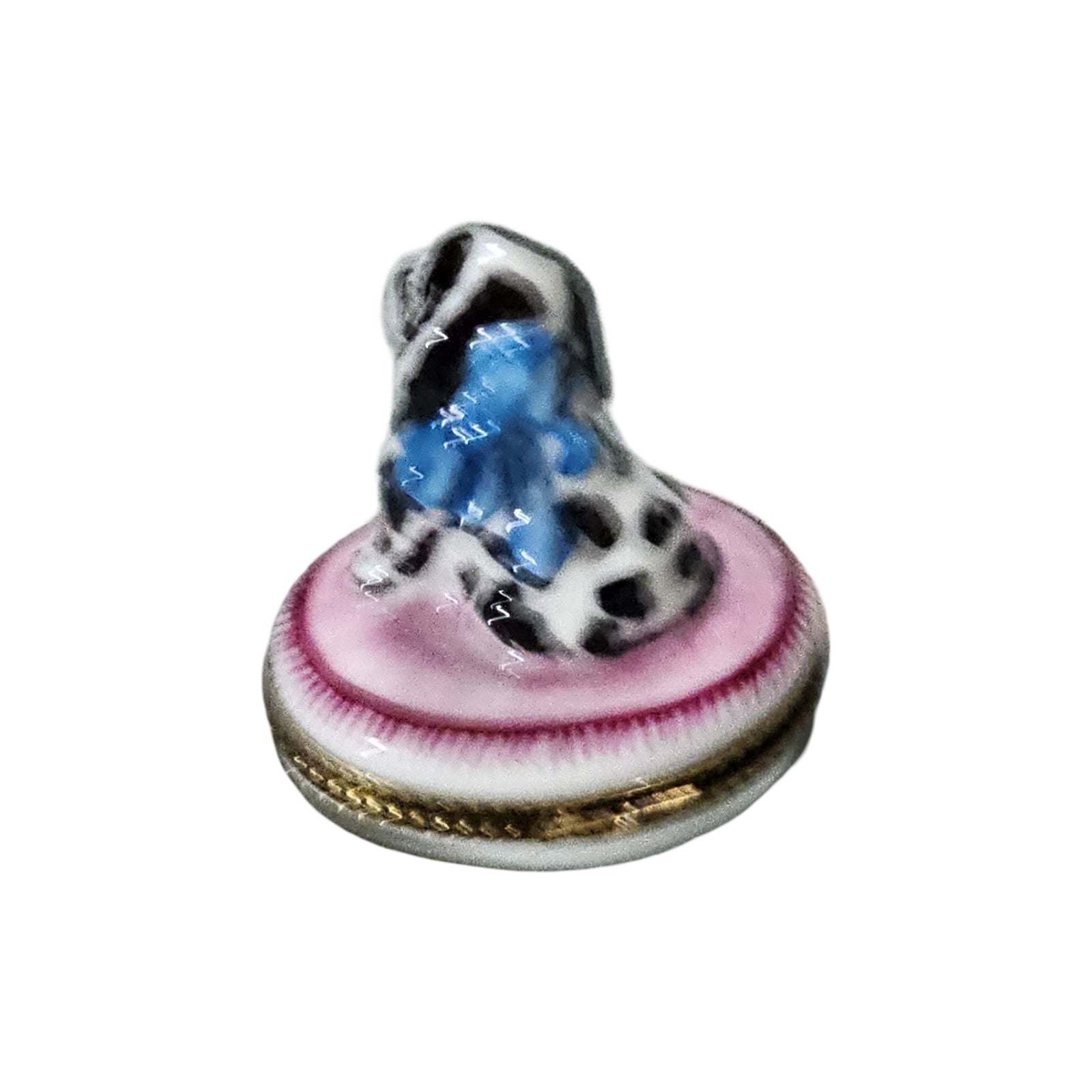 Dalmatian Dog Limoges Box Delight Porcelain Limoges dog French Trinket Box