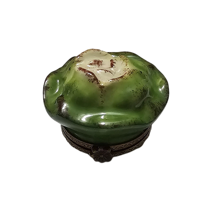 Elegant Lettuce Limoges Box Porcelain Limoges Fruit vegetables French Trinket Box