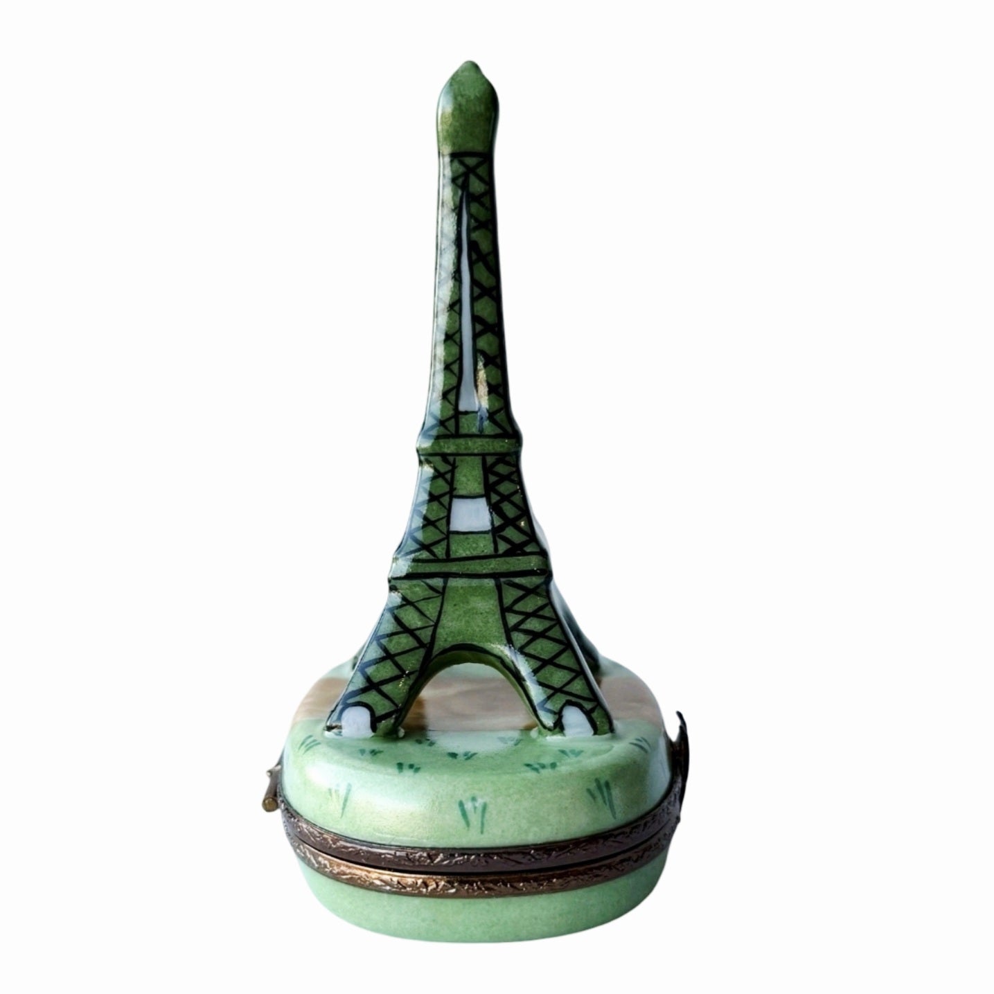 Eiffel Tower on Spring Green Authentic Limoges Box