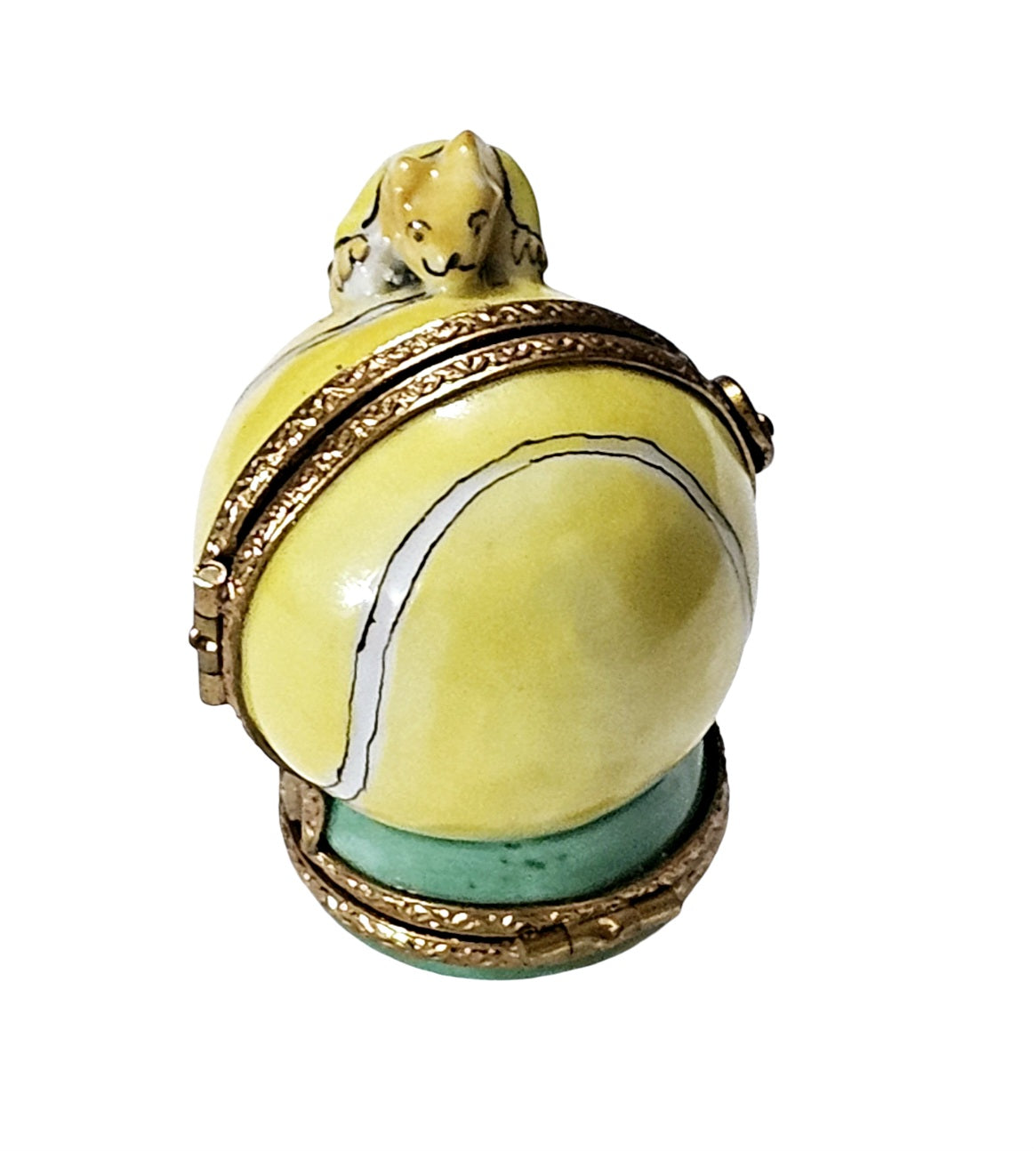 Mice Playing Tennis Limoges Box Porcelain Limoges mouse sports French Trinket Box