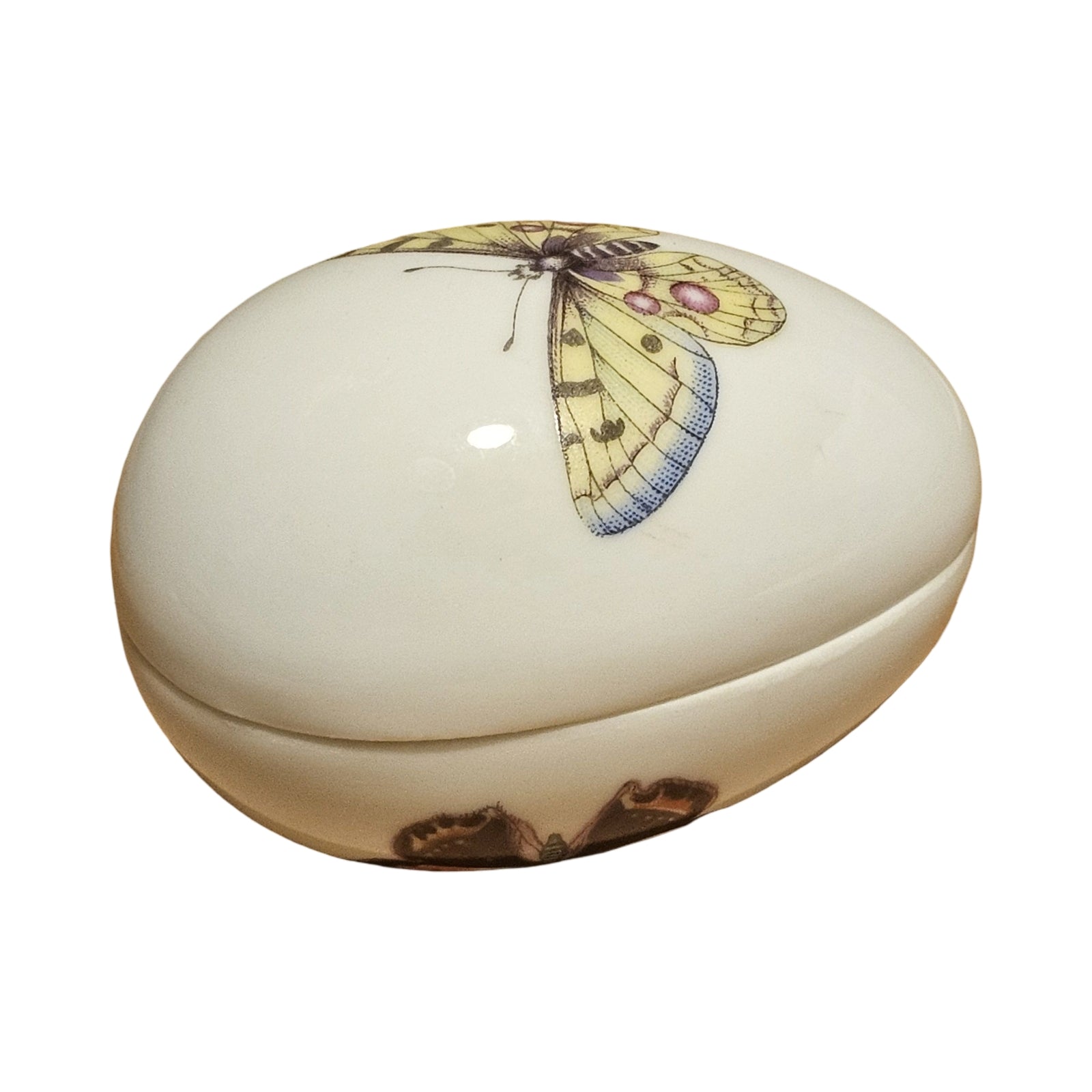 Butterfly Heart no hinge trinket egg