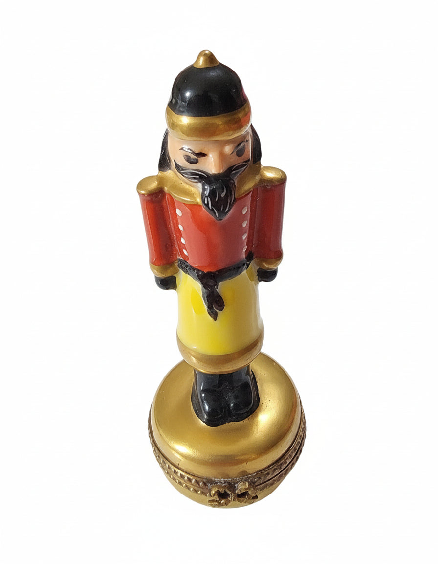 Yellow Nutcracker on Gold