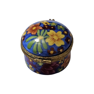 Vibrant Floral Limoges Box Porcelain Limoges traditional French Trinket Box