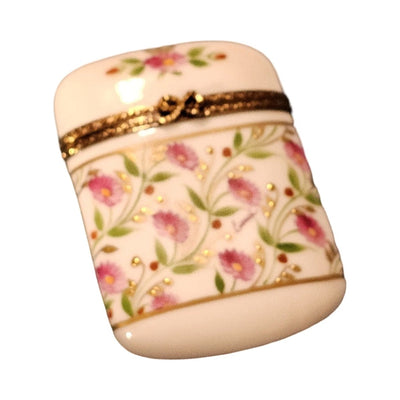 Pink Floral Limoges Box Elegance for Collectors