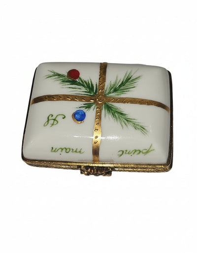 Joyeuse Noel Gold Bow Christmas Rectangle