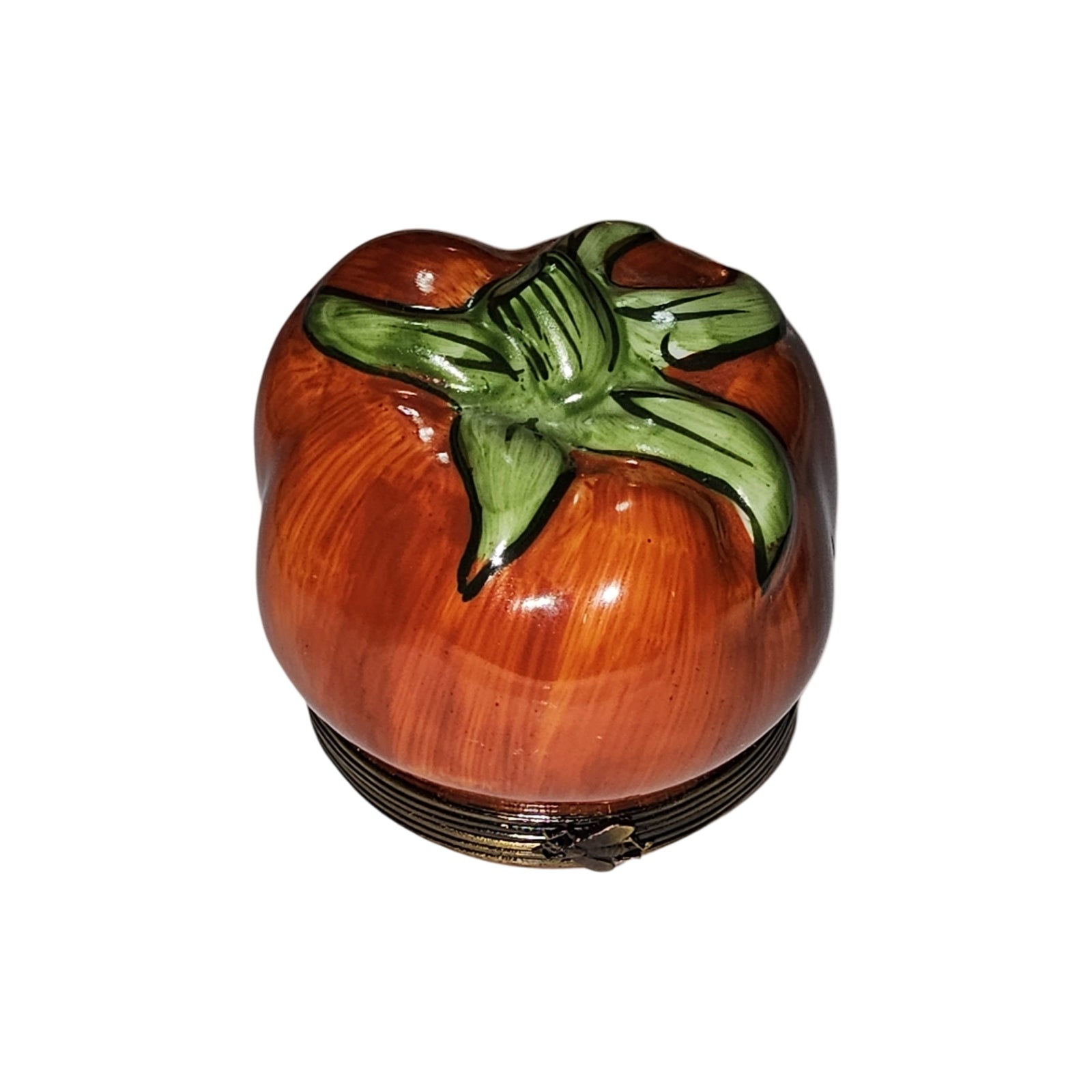 Charming Tomato Limoges Box Porcelain Limoges Fruit vegetables French Trinket Box