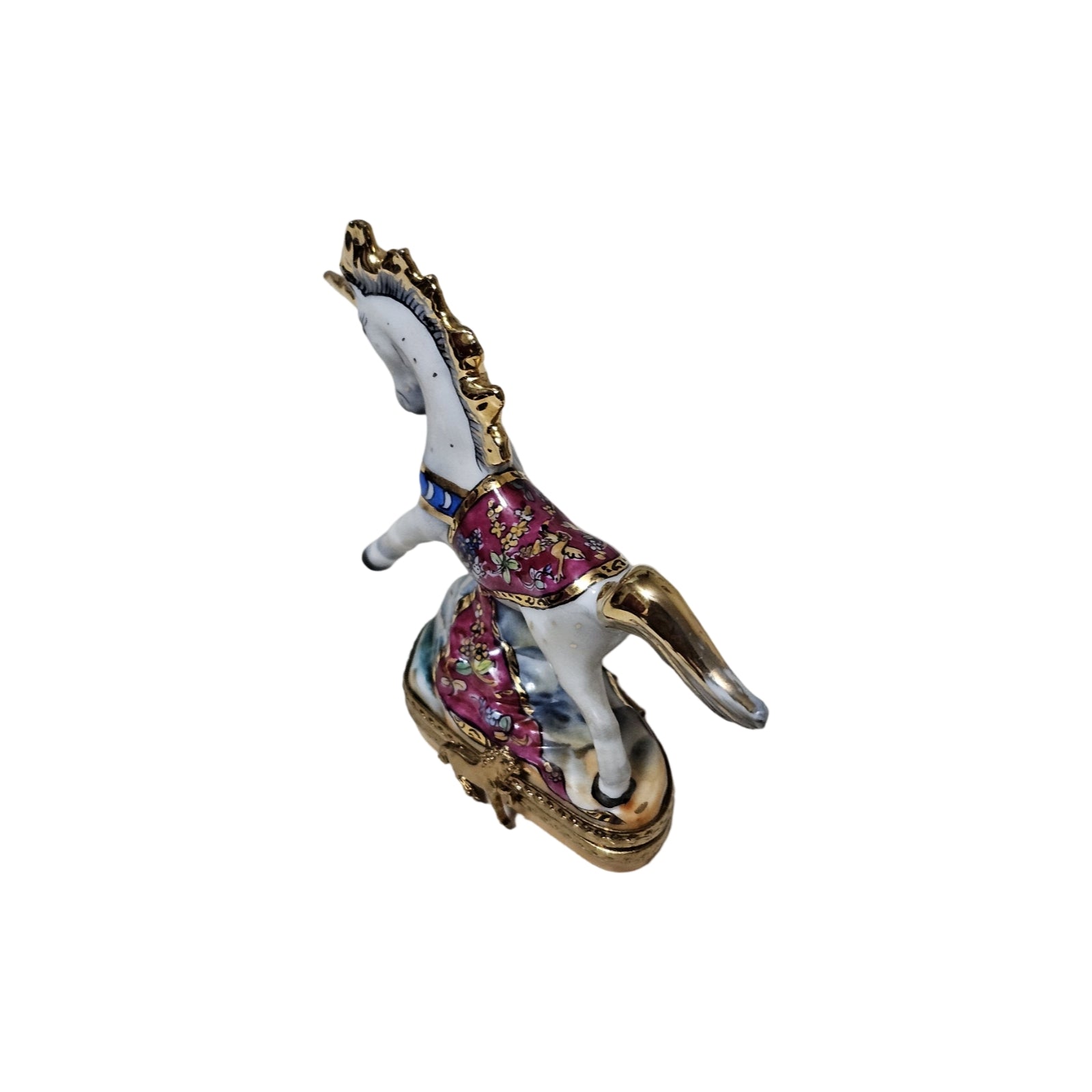 Magical White Unicorn Limoges Box Porcelain Limoges Myth fairy baby art French Trinket Box