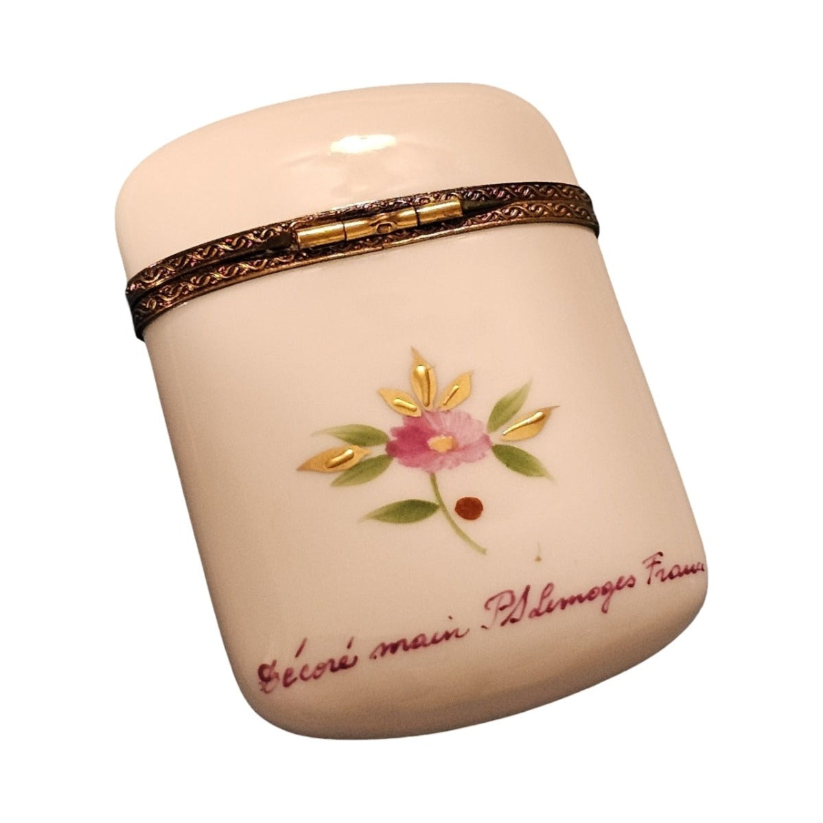 Pink Floral Limoges Box Elegance for Collectors