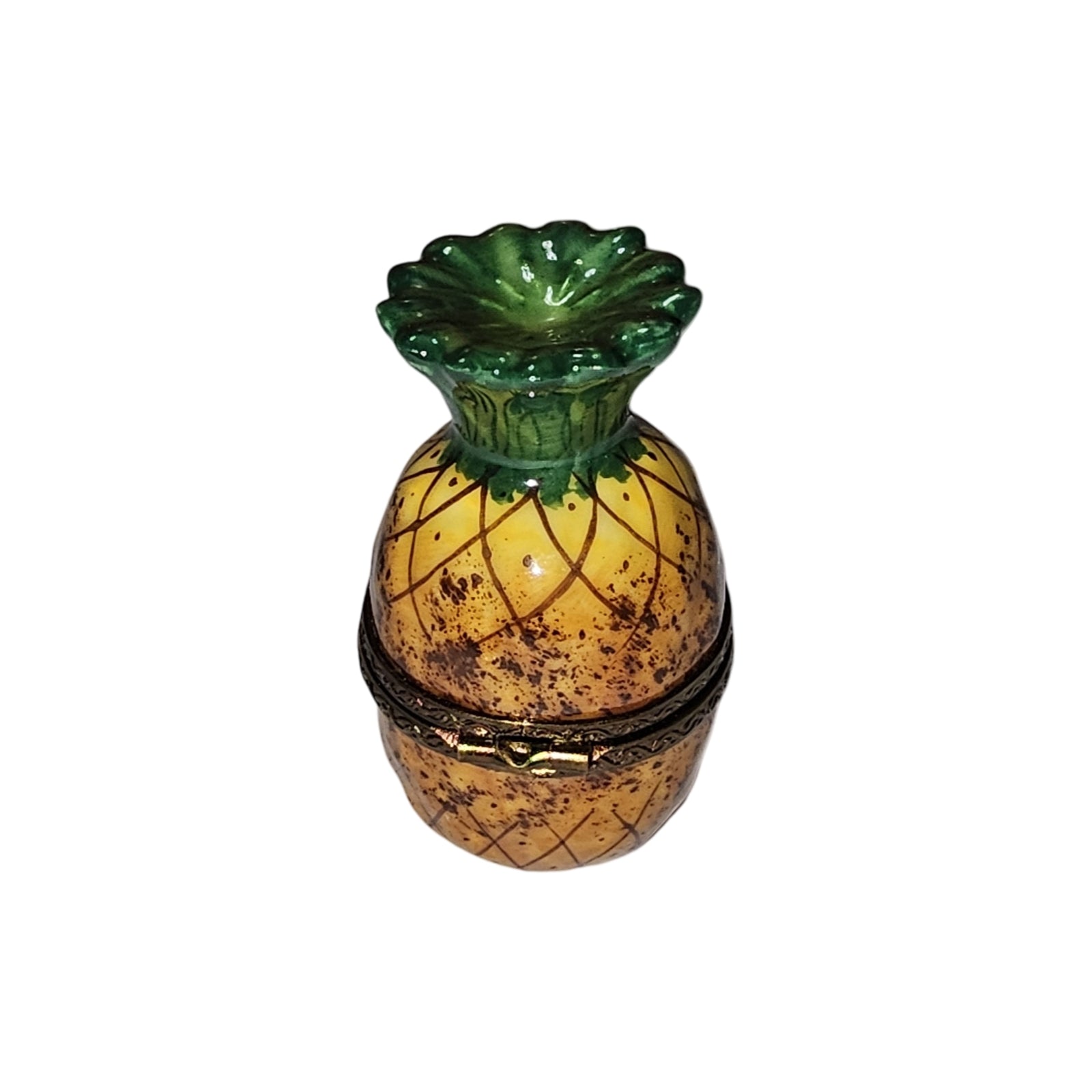 Exquisite Limoges Pineapple Box Porcelain Limoges Fruit vegetables French Trinket Box