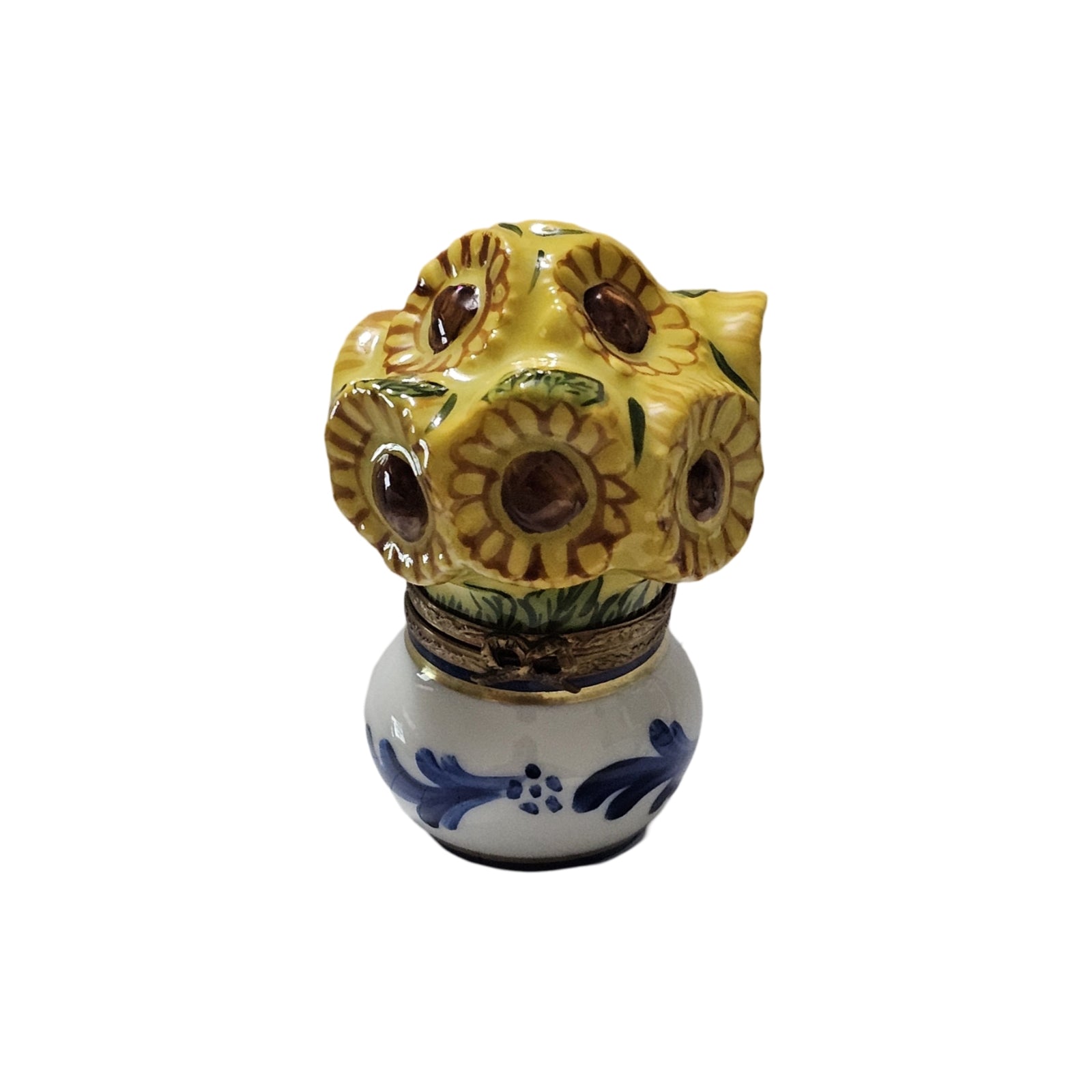 Sunflower Charm Limoges Box Porcelain Limoges Flowers garden French Trinket Box