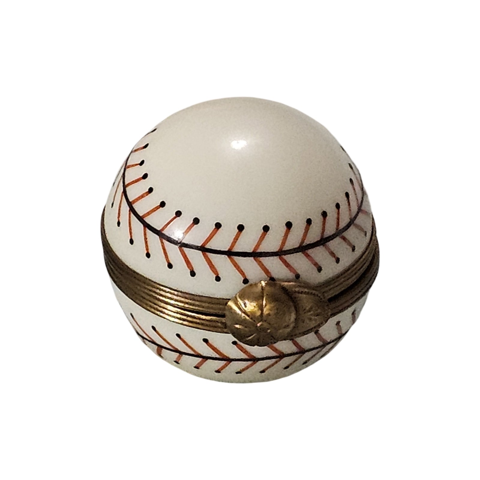 Classic Limoges Baseball Box Porcelain Limoges sports French Trinket Box