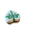 Green Heart Box with Chocolates Porcelain Limoges Heart love special French Trinket Box