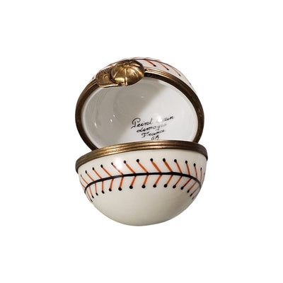 Classic Limoges Baseball Box Porcelain Limoges sports French Trinket Box