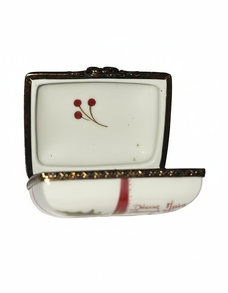 Joyeux Noel Red Bow Christmas Rectangle