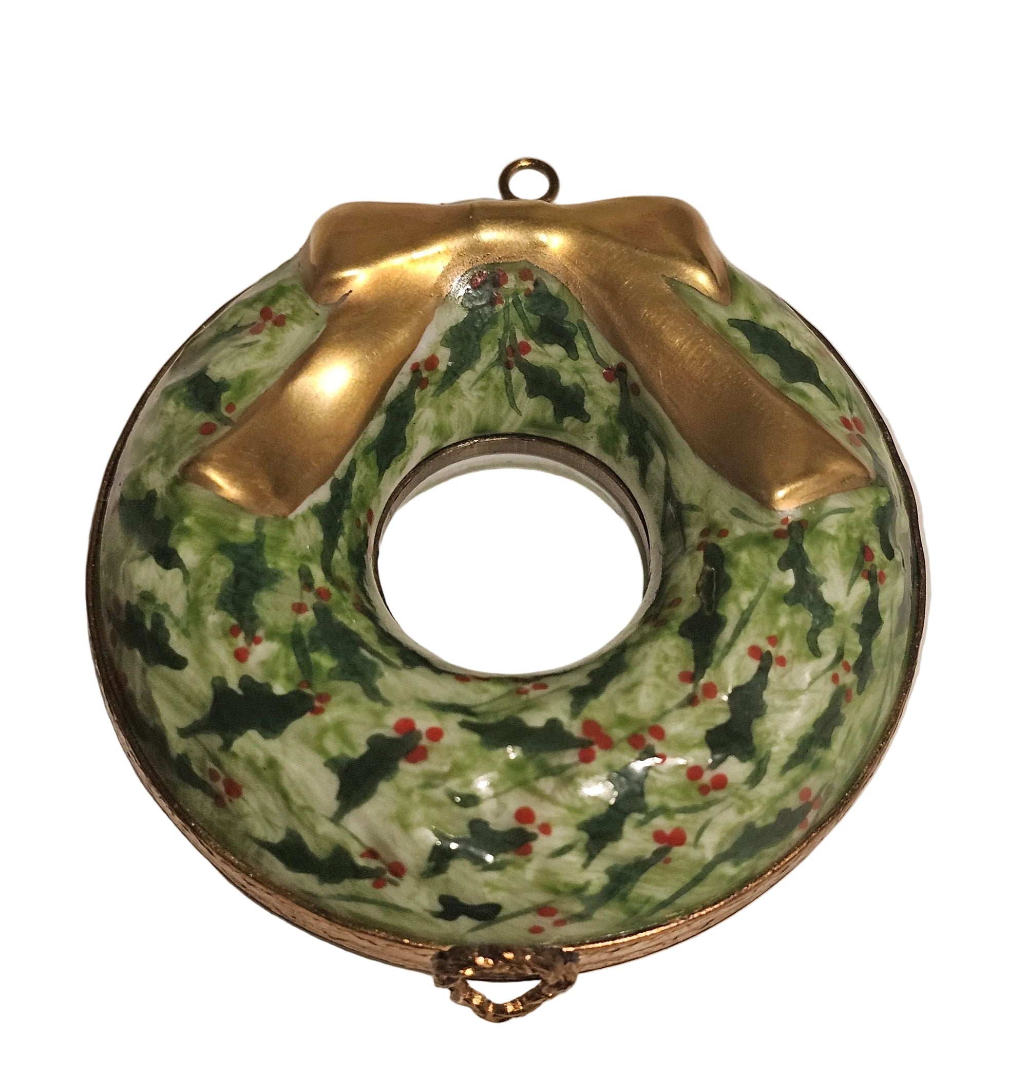 Pine Wreath Limoges Box for Home