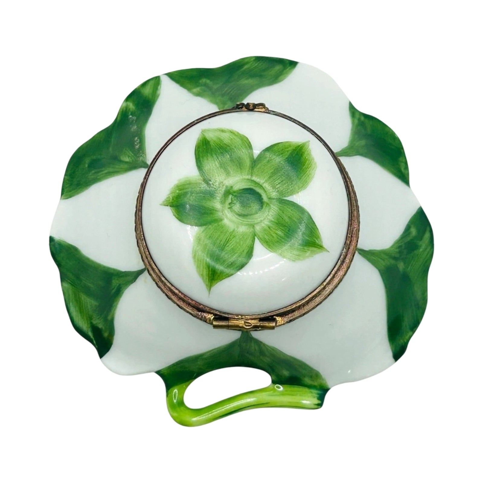 Lily on Lily Pad Rochard Authentic Limoges Box