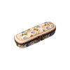 Blue Floral Elegance Box Porcelain Limoges traditional French Trinket Box