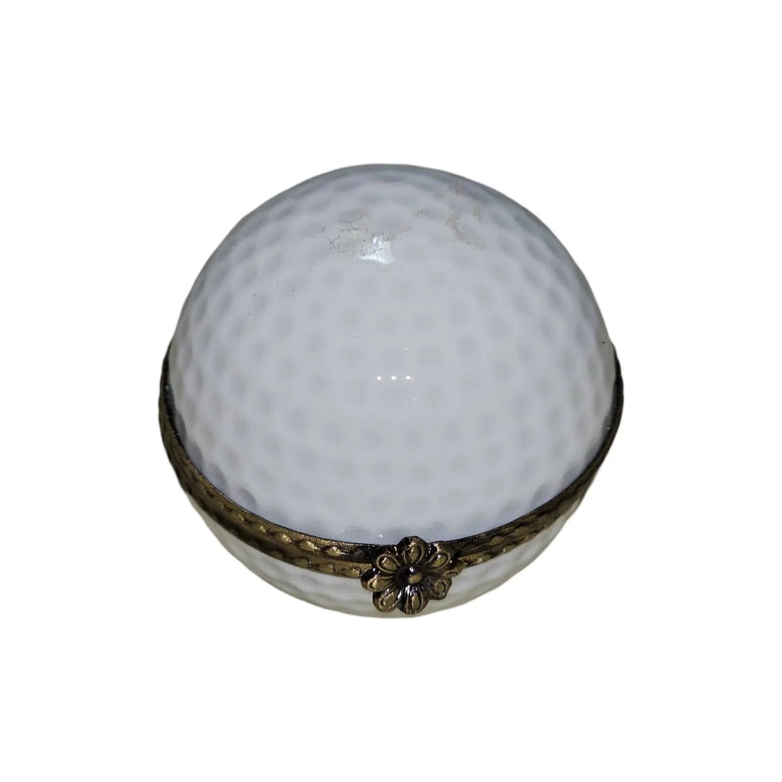 Luxury Golf Ball Keepsake Box Porcelain Limoges sports French Trinket Box