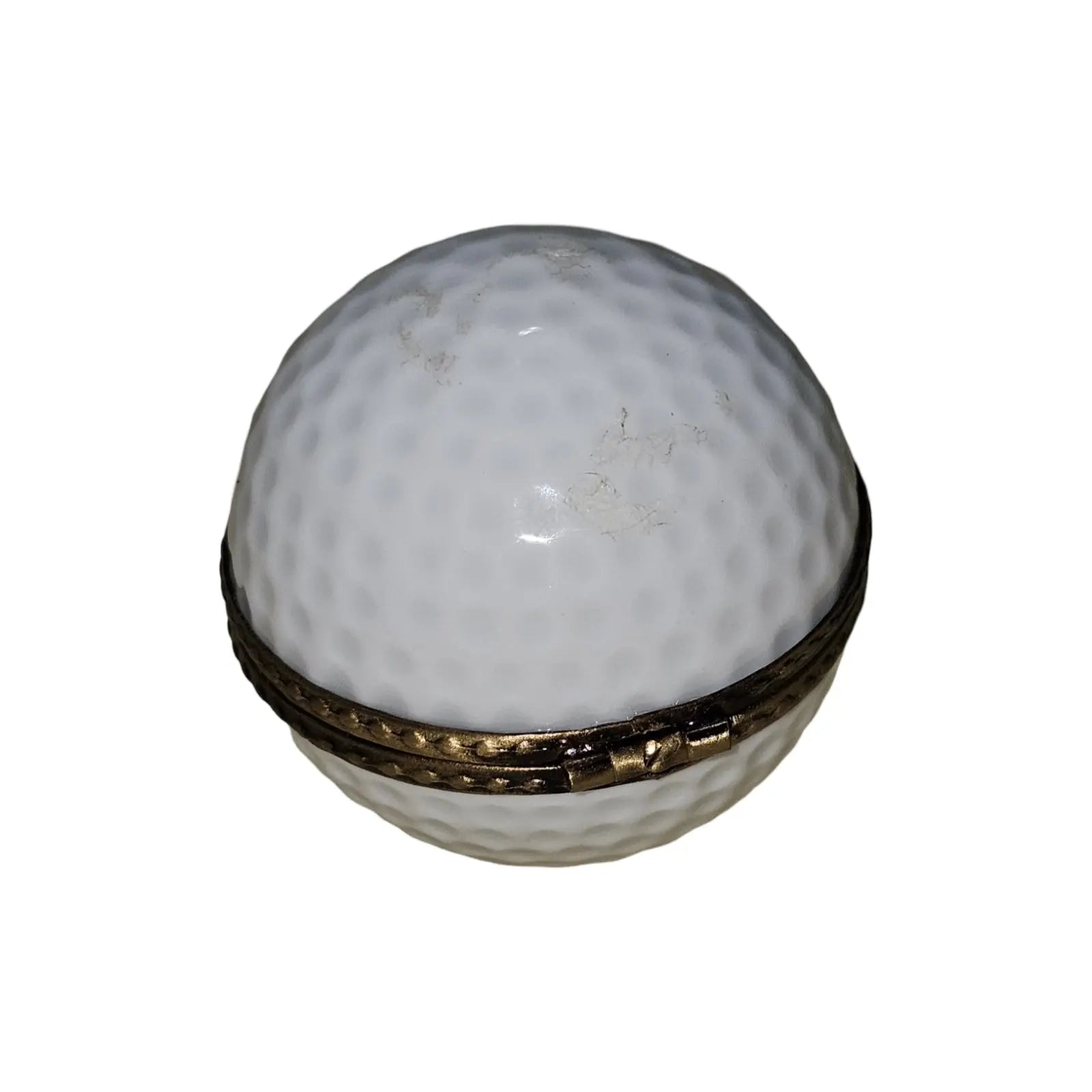 Luxury Golf Ball Keepsake Box Porcelain Limoges sports French Trinket Box