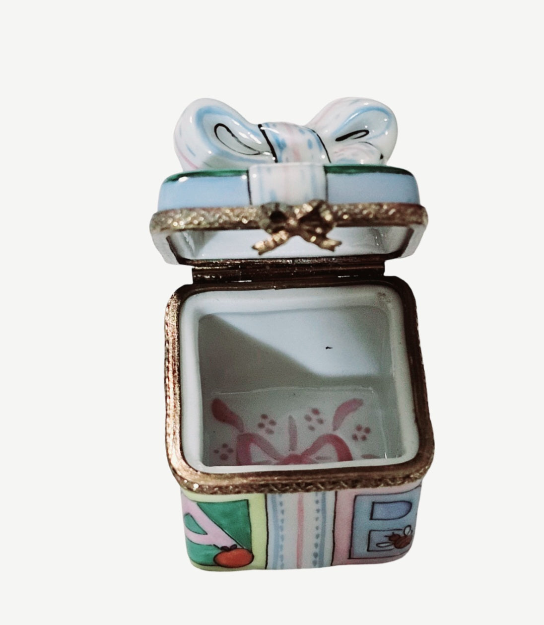 Charming Baby Gift Keepsake Box Porcelain Limoges baby special occasions maternity French Trinket Box