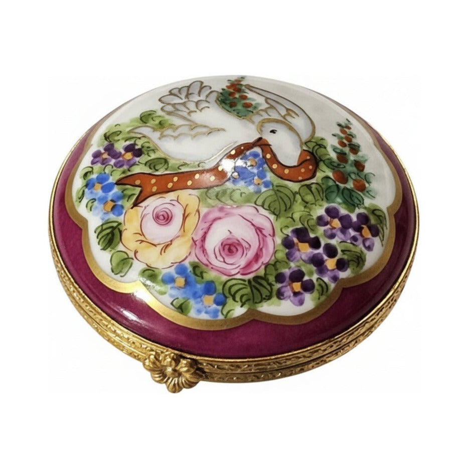 Burgundy Dove Box for Collectors