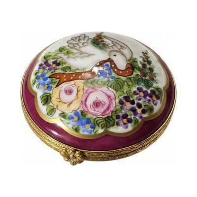 Burgundy Dove Box for Collectors