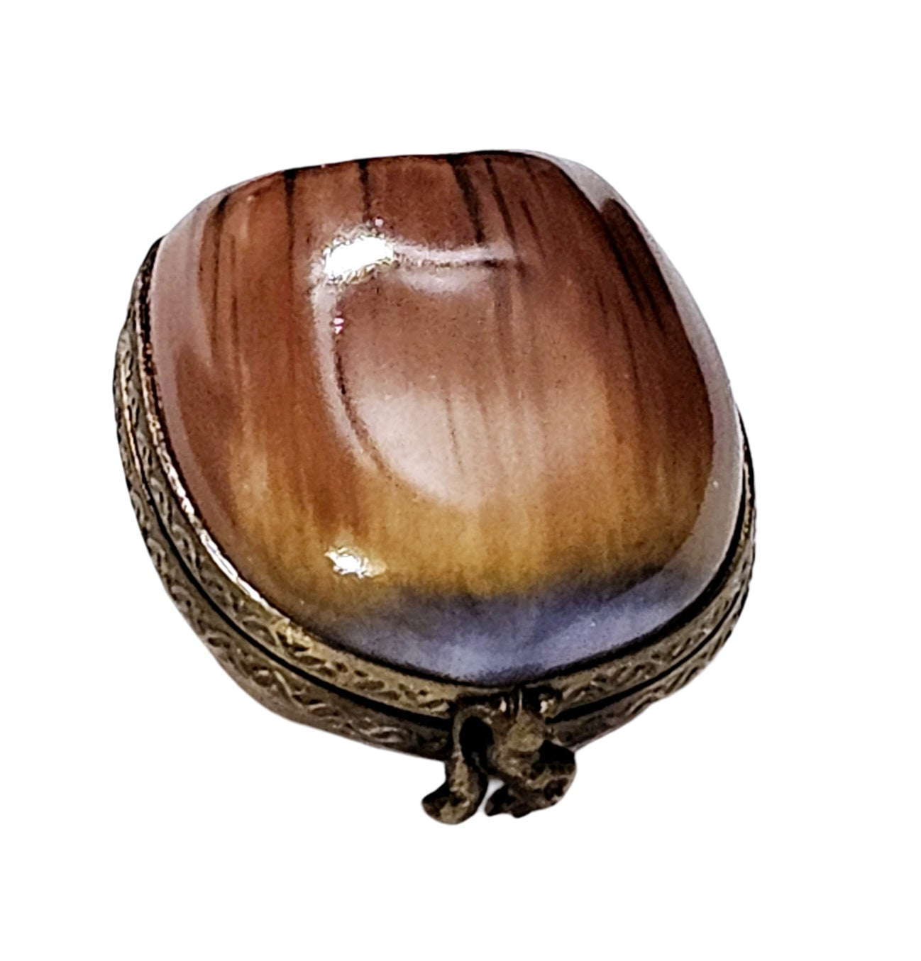 Hazelnut Artistry Limoges Box Porcelain Limoges vegetable autumn French Trinket Box