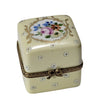 Light Yellow Floral Limoges Box Porcelain Limoges traditional French Trinket Box