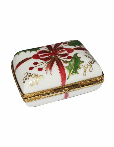 Joyeux Noel Red Bow Christmas Rectangle