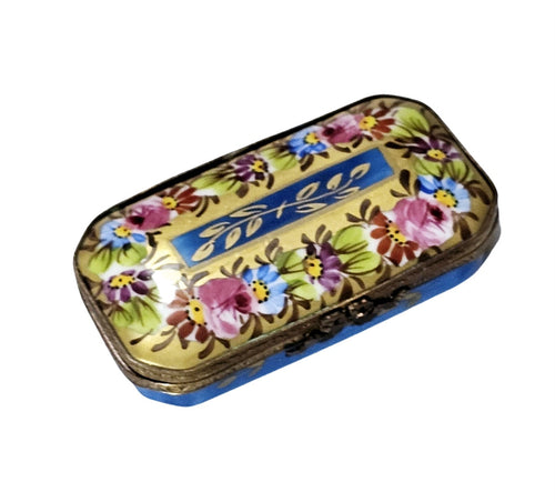 Floral Elegance Limoges Box Porcelain Limoges traditional French Trinket Box