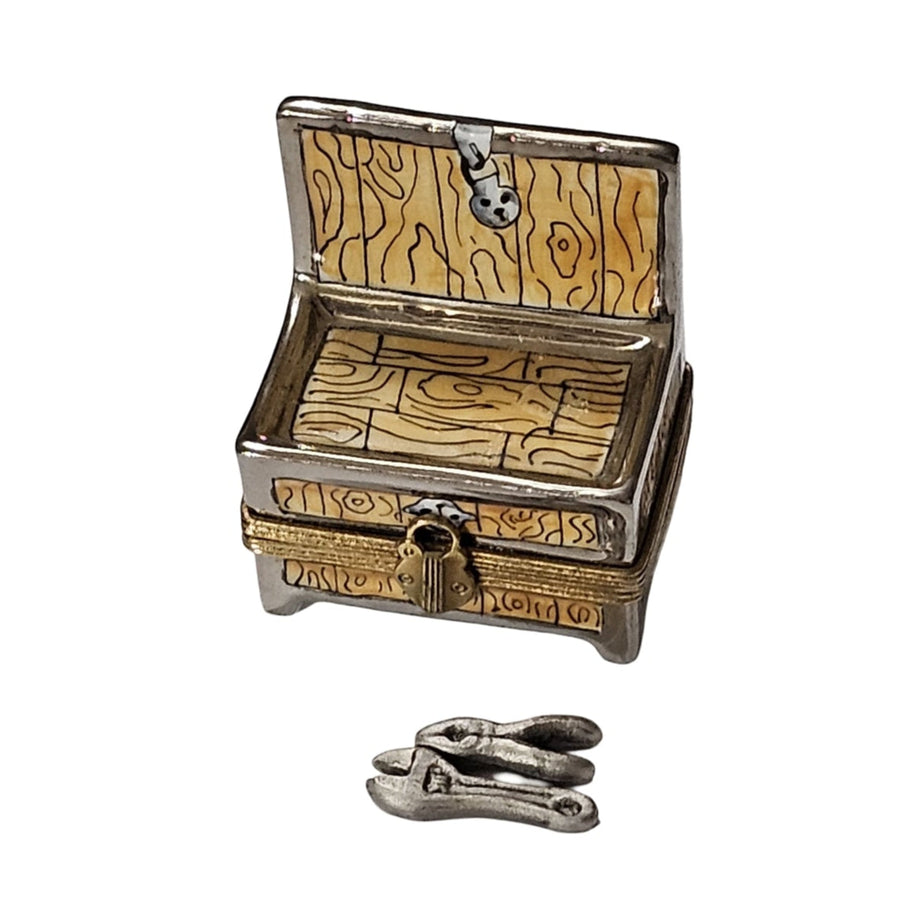 Tool Chest Elegance Box Porcelain Limoges professional French Trinket Box