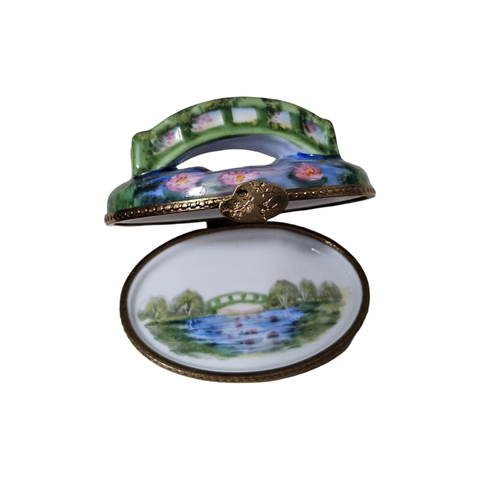 Monet Bridge Limoges Box Porcelain Limoges art travel monuments French Trinket Box