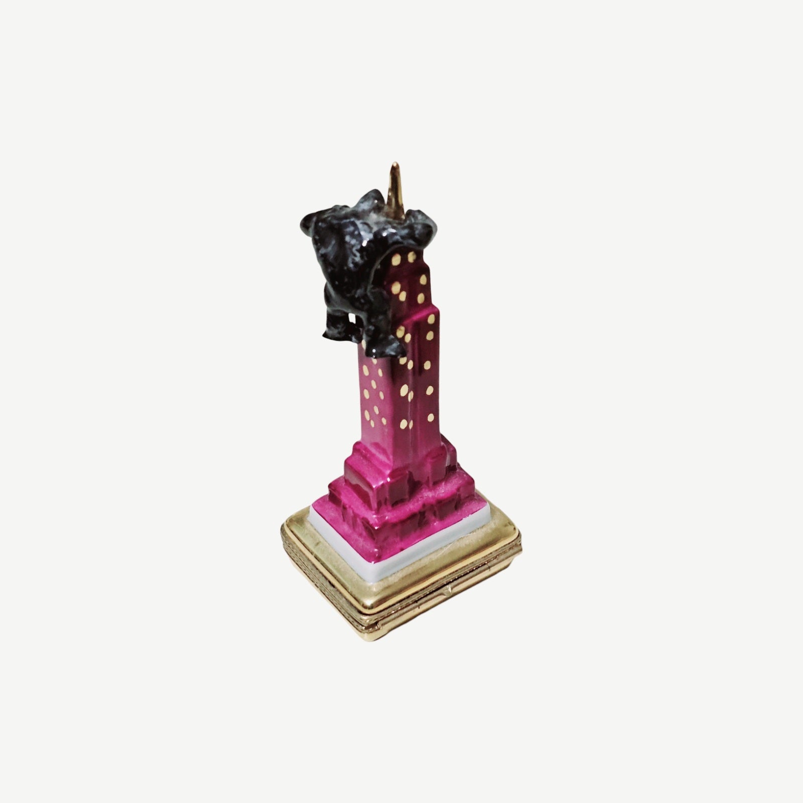 King Kong New York Keepsake Box Porcelain Limoges art film books professional French Trinket Box